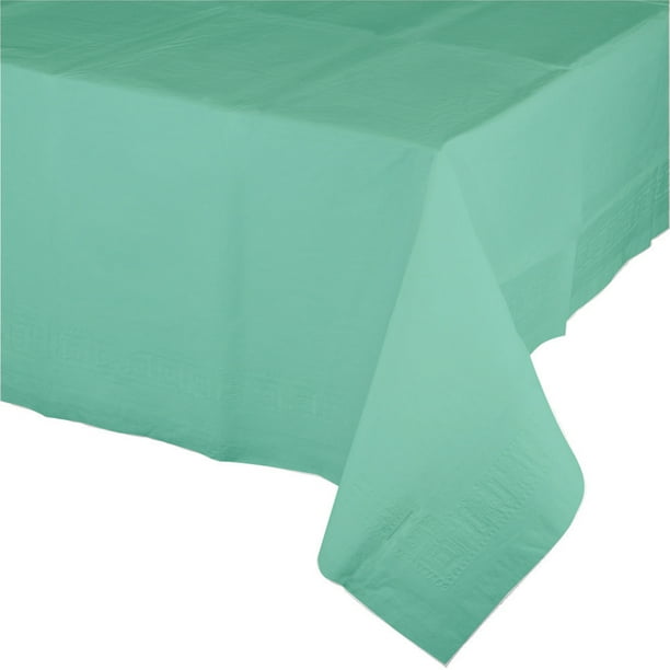 Fresh Mint Green Paper Tablecloths, 3 Count