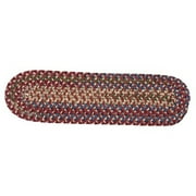 Colonial Mills Twilight Space-dyed Wool Blend Braided Indoor Stair Treads Rosewood 8" x 28" (1 piece)