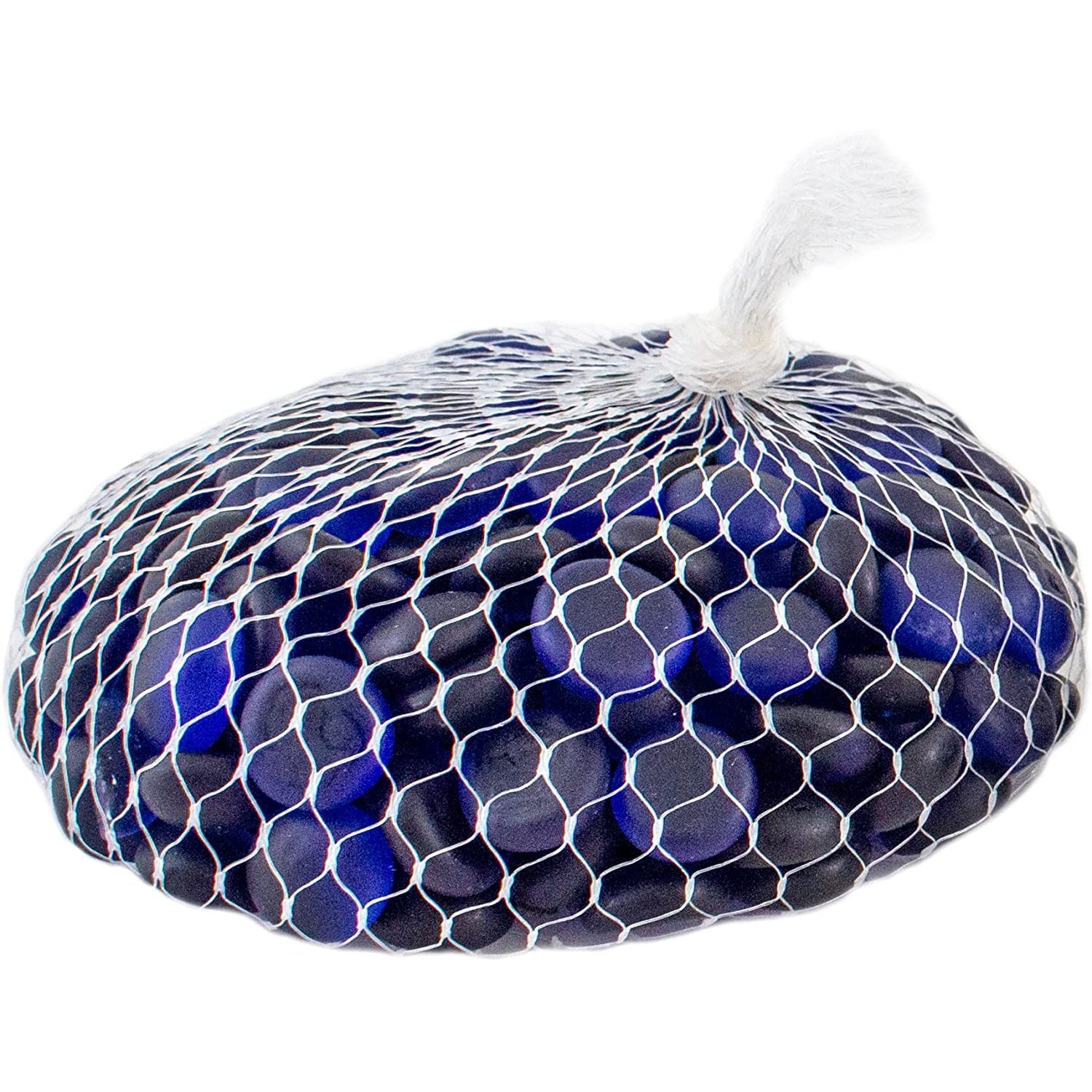 Codllyne (24131) Soft Glass Pebbles Vase Filler, 2 lb, Deep Sea Blue