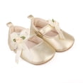 thumbnail image 3 of Yoyauz Baby Girl Mary Jane Shoes Anti Slip Rubber Sole Ballet Slippers Princess Dress Wedding Shoes Newborn Kids Shoes Toddler Shoes（0-12 Month）, 3 of 9