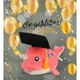 thumbnail image 5 of Dollibu Pink Narwhal Graduation Plush Toy - Baby Soft Stuffed Animal Dress Up With Gown & Cap With Tassel - Congratulatory Graduation Gift - 11.75", 5 of 6