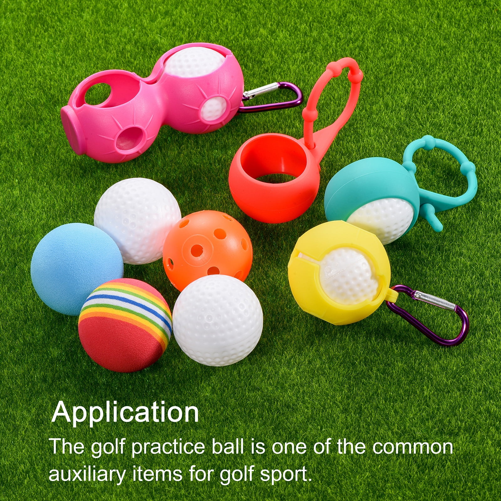 Unique Bargains Hollow Swing Training Golf Practice Ball for Indoor Swing Practice White
