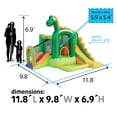 thumbnail image 2 of Pogo Bounce House Backyard Kids 7-in-1 Inflatable Bounce House with Slide, Dinosaur, 2 of 6