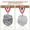thumbnail image 4 of Uxcell Tournament Award Medals with Ribbons, Winner Medals Prizes for Competitions Sports Party, Gold Silver, 4 of 7