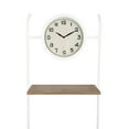 thumbnail image 4 of Woven Paths Wall Clock with 2 Shelves & 3 Hooks, 4 of 5