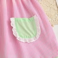 thumbnail image 5 of xfsWaSs Floral Dress for Girls Toddler Summer Dresses Short Sleeve Watermelon Embroidery Striped Dress Stylish A-Line Party Sundress 18-24 Months, 5 of 7