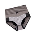 thumbnail image 4 of Ropa interior de mujer Abdomen Braguitas breves elásticas Calzoncillos de entrepierna sin costuras de cintura alta, Café, M Speravity AP000977-07, 4 of 7