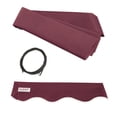 thumbnail image 2 of ALEKO 10x8 Feet Retractable Outdoor Patio Awning Deck Sunshade Burgundy, 2 of 5