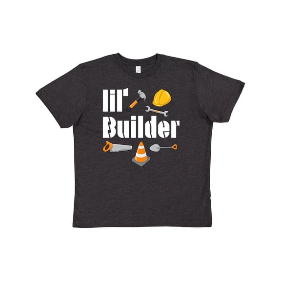 Inktastic Lil Builder- Future Construction Worker Youth T-Shirt