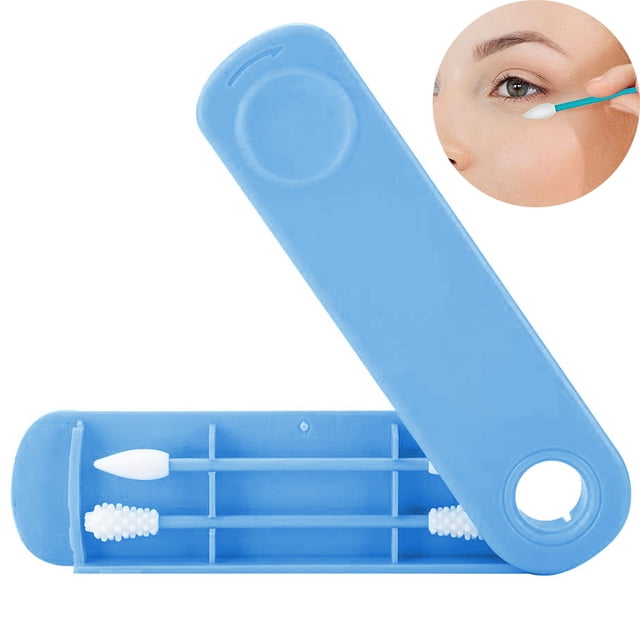 Coton-tige Réutilisable, Coton-Tige Réutilisable Durable en Silicone pour Nettoyage, Maquillage