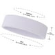 thumbnail image 2 of Diademas deportivas para hombre y mujer: 3 unidades, de algodón absorbente (blanco), 2 of 5