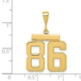 thumbnail image 3 of 14K Yellow Gold Charm Pendant Themed 86 Medium Polished Number, 3 of 3