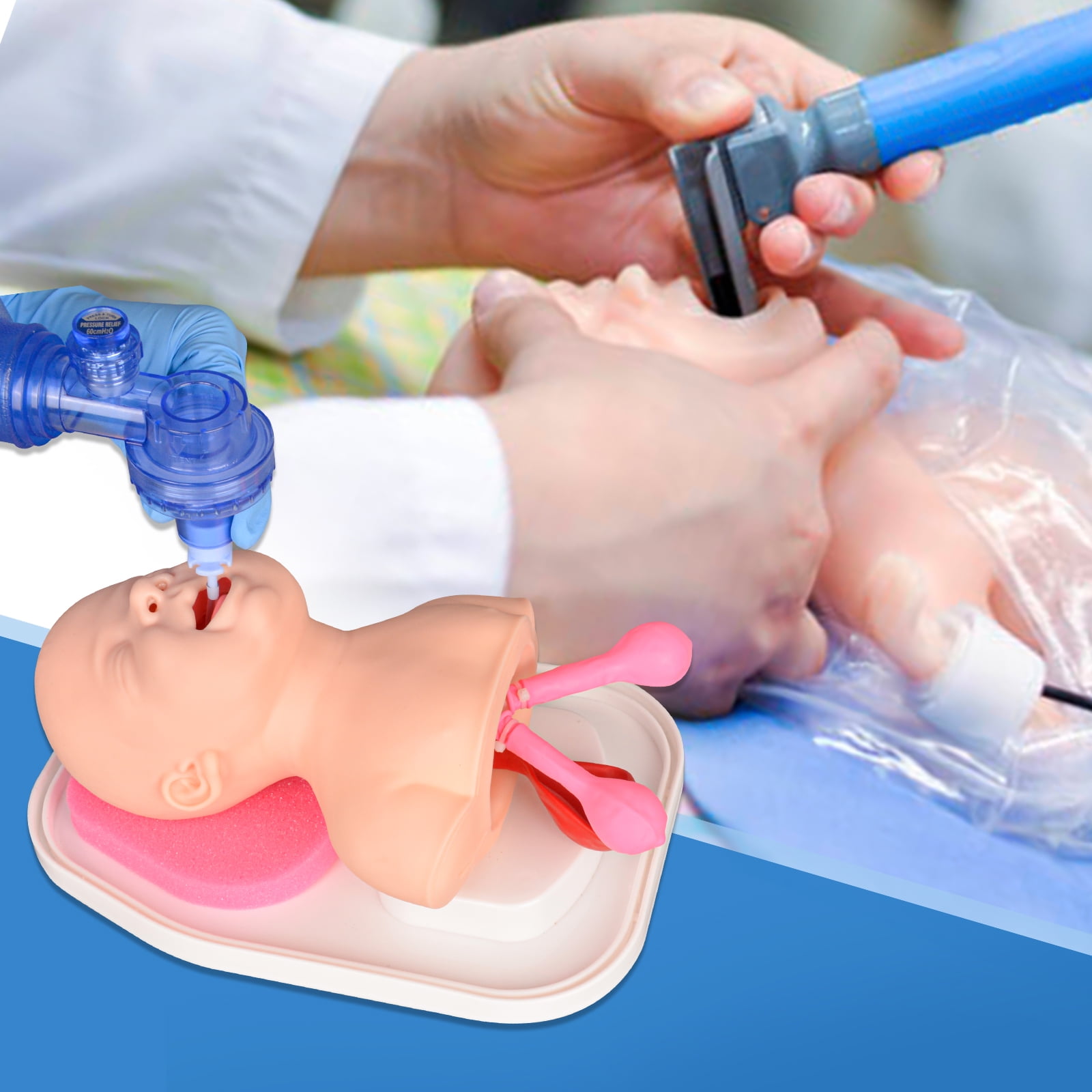 Infant Intubation Trainer, Pediatric Intubation Training Manikin