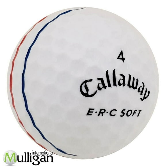 Mulligan - 12 balles de golf récupérées Callaway Erc Soft (Triple Track) 5A Pristine, blanc