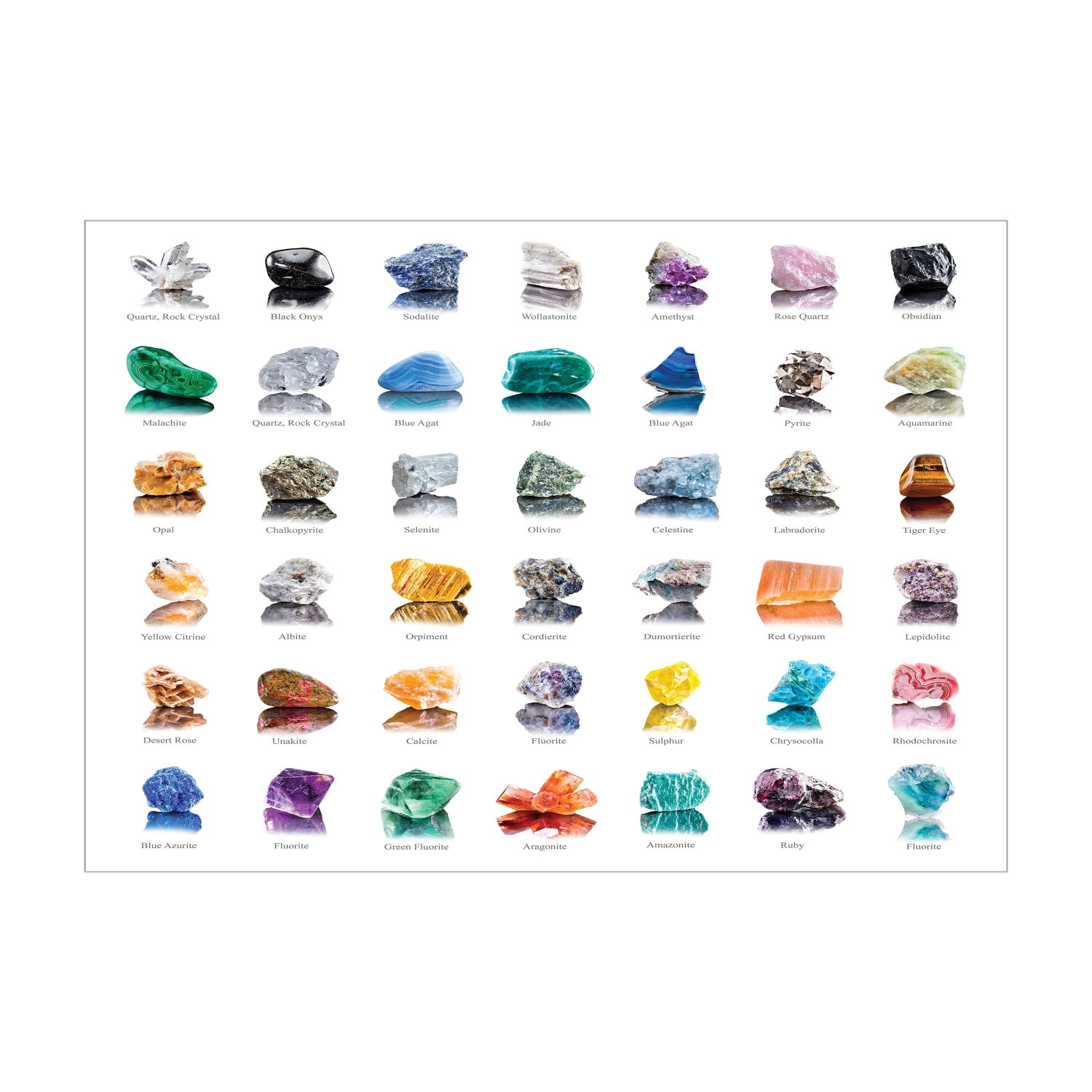 Ambesonne Gemstone Jigsaw Puzzle, Mineral Geology Theme, Heirloom