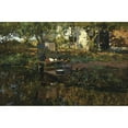 thumbnail image 2 of Cornelis Vreedenburgh 18x13 Black Ornate Wood Framed Double Matted Museum Art Print Titled - A Farmyard (1905), 2 of 5