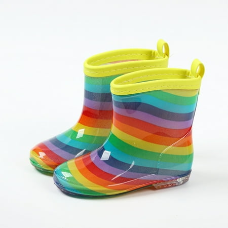 

RUICUW Toddler Rain Boots Rain Boots Short Rain Boots For Toddler Easy On Lightweight 2-3 Years