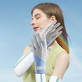 thumbnail image 5 of SHIMELE UV Protection Sun Gloves for Women, Lightweight Breathable Ice Silk Half-Finger Design for Driving, Cycling, Outdoor Activities, 5 of 5