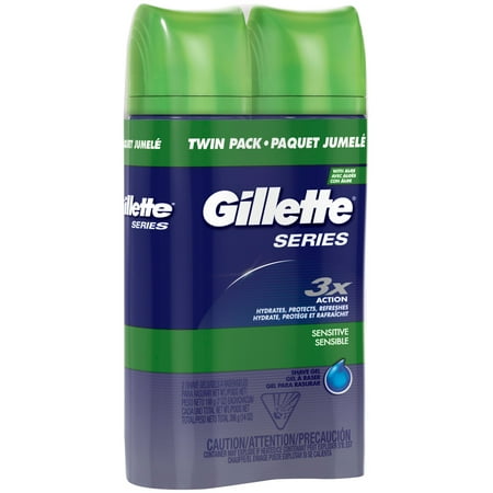 Gillette Series Sensitive Shave Gel 2-7 oz. Aerosol Cans