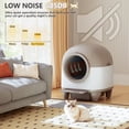 thumbnail image 6 of Homall Self-Cleaning Cat Litter Box with App Control and Safety Protection, WiFi,  Automatic, and Waste Bags, Brown, 6 of 7