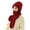 Purple, variant on integrated Ear Protection Windproof Cap Scarf 2 in 1 Winter Warm Knitted Hat Scarf Thickening Hat Scarf