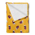 thumbnail image 2 of Playroom Soft Flannel Fleece Throw Blanket, Chess Games Horse Pieces Pattern Intellectual Game Kids Design, Cozy Plush for Indoor and Outdoor Use, 50" x 70", Turquoise Marigold, by Ambesonne, 2 of 5