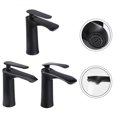 thumbnail image 4 of Elegante grifo de lavabo de latón: baño de control de agua fría y caliente de una sola manija, 4 of 6