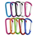 thumbnail image 6 of GOGO 60Pcs D-shaped Carabiner with Spring Snap Hooks, 2 Inch Carabiner Clip Key Holders - Black, 6 of 7