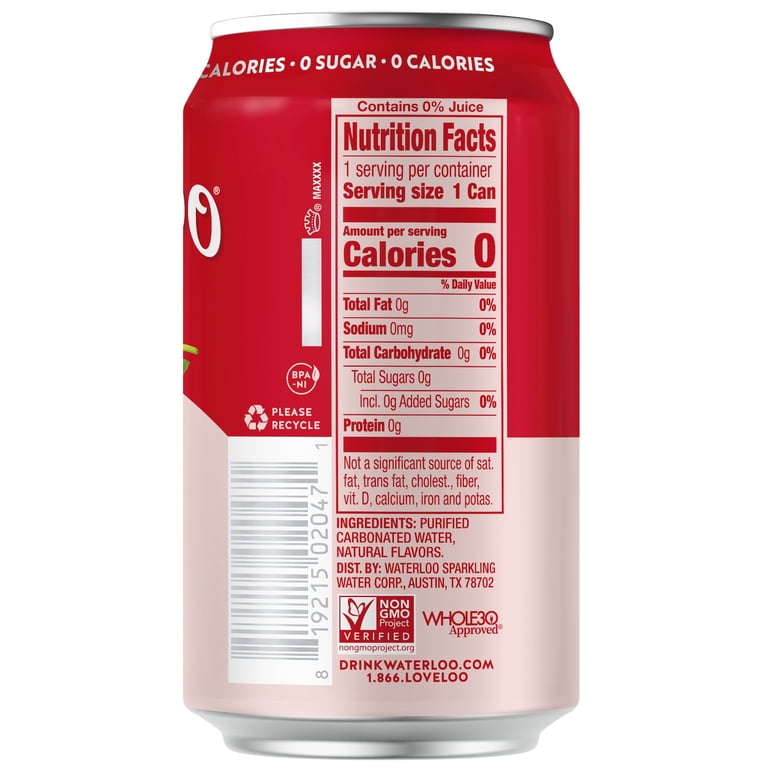 Waterloo Strawberry Sparkling Water, 12 fl oz, 12 Pack photo 8