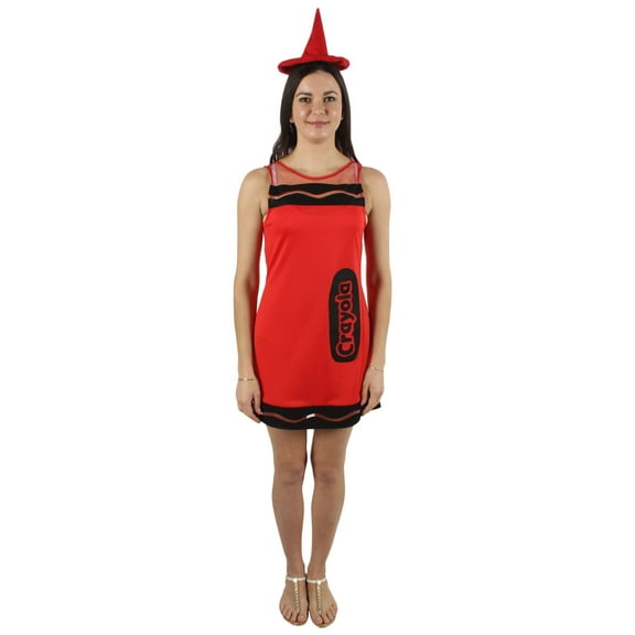 HPO| Adult Women's Crayon Costume Bundle| Multiple Color Options| Non-flammable Synthetic Fabric