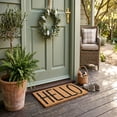 thumbnail image 2 of Tapis de Porte en Coco Hello, 2 of 3