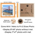 thumbnail image 2 of Marco de fotos POUYCIW de madera de 9 x 9 pulgadas para pared o mesa, 2 of 8