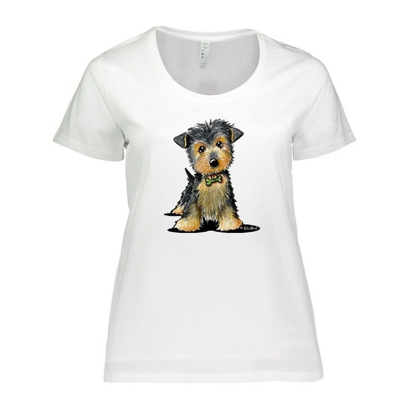 Inktastic Little Gent Yorkie Women's Plus Size T-Shirt