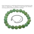 thumbnail image 3 of Green Aventurine Bracelet - 8mm Beaded Stretch Bracelet and Healing Stones, 3 of 5