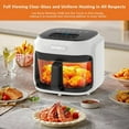 thumbnail image 6 of Glass Air Fryer, 7.5QT with Transparent Fry Bowl, Circulating Heating, Temperature Control, Air Fryer Roast, Dishwasher Safe (white), 6 of 6