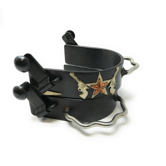 AJ Tack Men's Star and Pistols Bumper Spurs