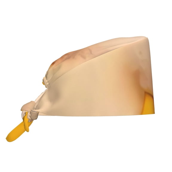 Gokiu Sml Jeffy for Women Scrub Caps Adjustable Working Cap Sweatband Tie Back Hat