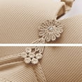 thumbnail image 4 of Bras for Women,Comfortable Ribbed Knit Bra Top for Everyday Wear Soft Supportive Wirefree Underwear,Sports Bras for Women,Beige,52, 4 of 6