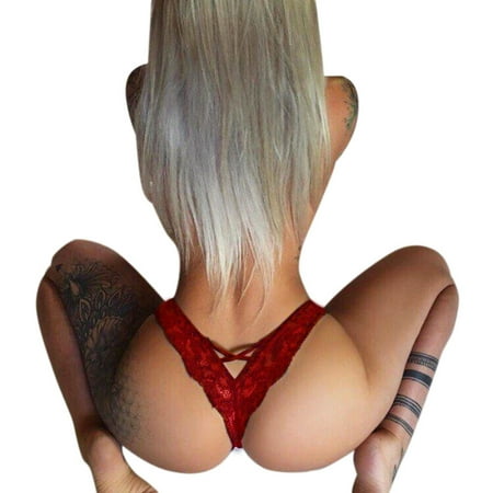 GENGING Women Panties Deals 2024 Sexy Women Lace Flowers Low Waist Underwear Panties G-string Lingerie Thongs
