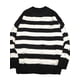 thumbnail image 1 of Suéteres de rayas Punk Unisex para mujer, Jersey suelto de gran tamaño con agujeros, ropa de calle Harajuku, Invierno, 1 of 3