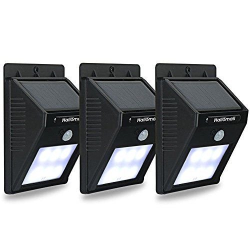 Hallomall Outdoor Solar Wall Lights Motion Sensor Detector No Battery Re Walmart Com Walmart Com