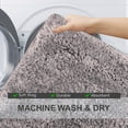 thumbnail image 4 of Bathroom Rugs, Extra Soft Absorbent Bath Rugs, Non-Slip, Quick Drying, Machine Washable, Plush Comfort for Bathroom Floor, Tub, Shower and Home Decor Accessories, 17x24, Grey, 4 of 10