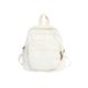 thumbnail image 1 of Mujer Mochila Color Sólido Estudiantes Lona Mochilas Escolares (Blanco), 1 of 9