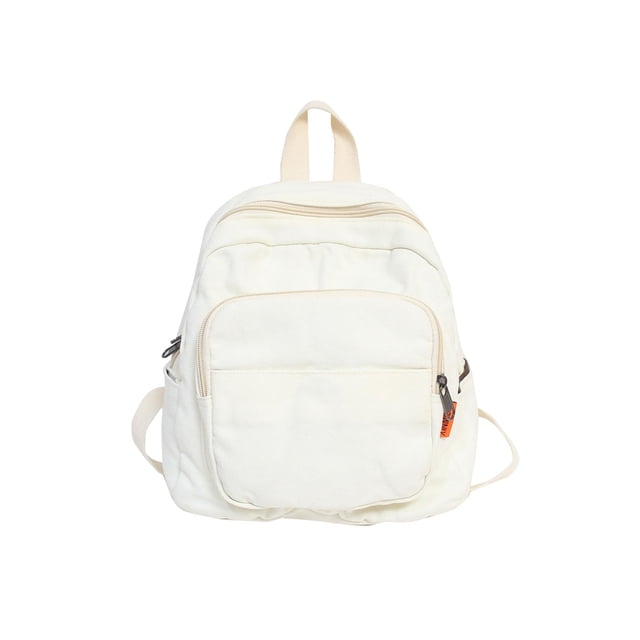 Mochila Escolar Color Sólido Mujeres Estudiantes Viajes Lona S
