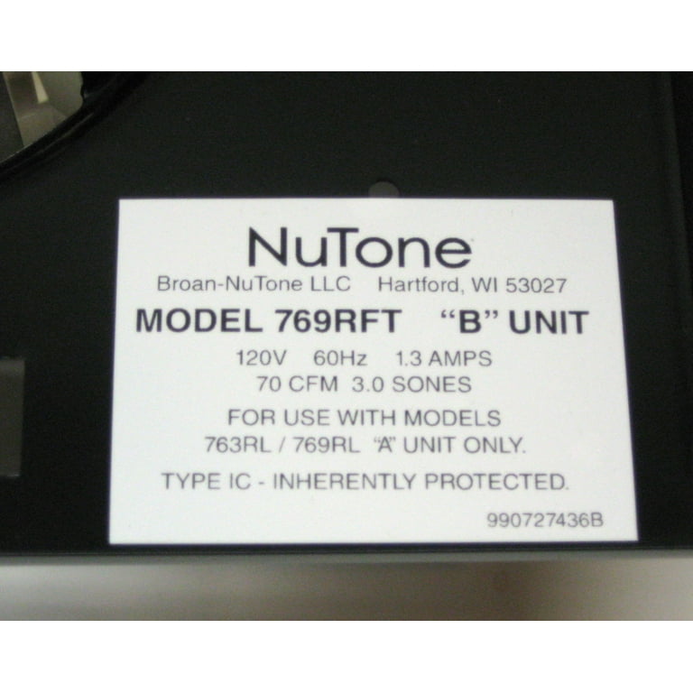 Broan NuTone S0504B000 Service Powe Unit Bathroom Fan Motor, 60 OFF