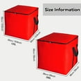 thumbnail image 7 of HonorHut Large Storage Packing Bags Waterpoof Square Moving Bags with Zippers Reusable Storage Bags Holiday Decorative Storage Totes 20x20x20Inch Bright Red, 7 of 7