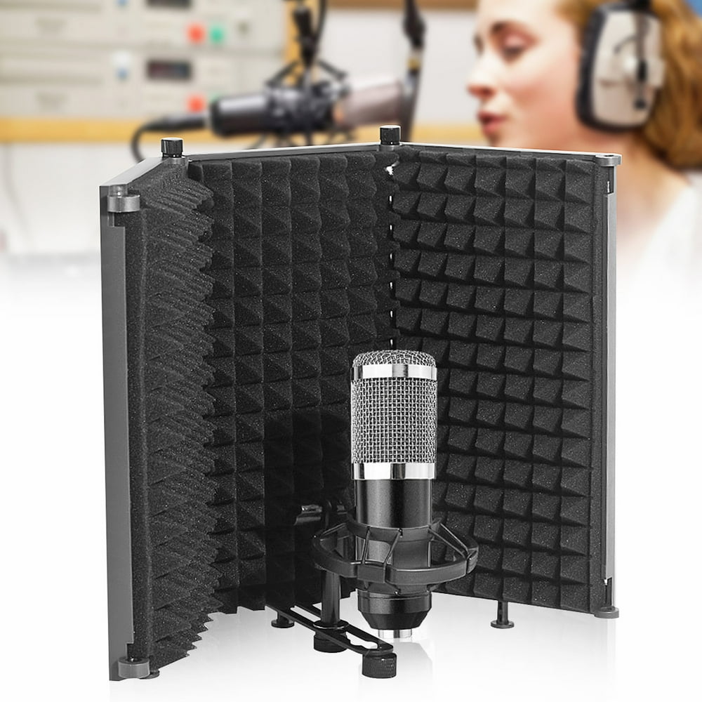 Microphone Isolation Shield, 3Panel Sound Absorber, High Density