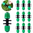 thumbnail image 1 of Garden Irrigation Hose Connector, Barbed Tee Connectors Drip Irrigation for 1/2 Inch to 1/4 Inch Irrigation Tube 6 Way Watering Accessories, Green, 1 of 5