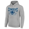 thumbnail image 2 of Men's Starter Heather Gray Dallas Cowboys -80s Inspired Pullover Hoodie, 2 of 3
