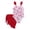 &&-Red1494, variant on Girls Bow Print Ruffle One-Piece Swimsuit with Cover Up Skirt Swimwear, Sizes 8-13